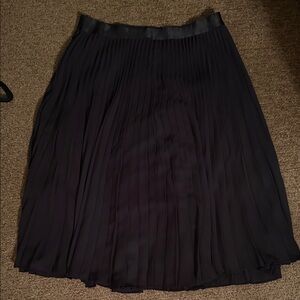 NWT Express Black A-Line Pleated Skirt